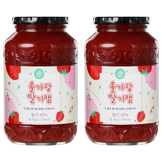초록원 올가랑 딸기잼, 2개, 1kg
