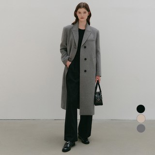 룩캐스트 여성용 베인 세미 더블 롱 코트