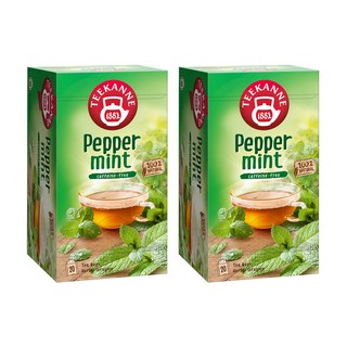 TEEKANNE 恬康樂 德國薄荷茶, 無咖啡因, 20茶包, 2.25g, 20包, 2盒