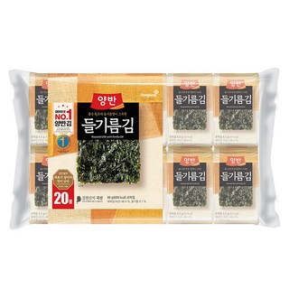 양반 들기름김, 4.5g, 20개