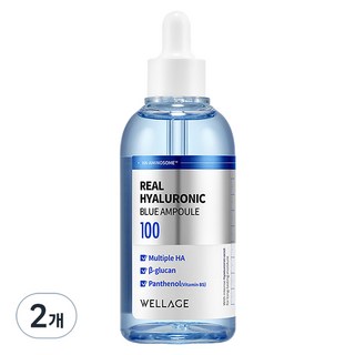 웰라쥬 리얼 히알루로닉 블루 앰플, 100ml, 2개