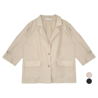 올리브데올리브 여성용 7부소매 절개 디테일 간절기 재킷