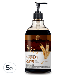 별하수 보리차 진액, 290g, 5개