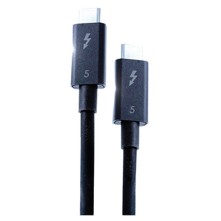 Kamera 佳美能 Pasidal Thunderbolt 5 線, USB-C, 最高240W充電, 80Gbps高速傳輸, 支援三4K、雙6K或雙8K畫面, 1m, 黑色, 1條