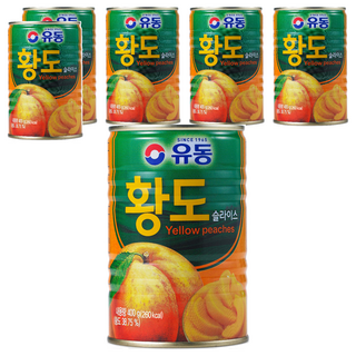 유동 황도 슬라이스, 400g, 6개