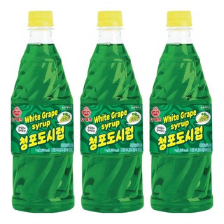 오쉐프 청포도시럽, 3개, 1kg