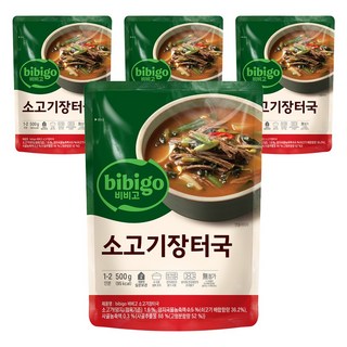 비비고 소고기장터국, 500g, 4개