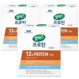 셀렉스 프로틴 너츠바, 300g, 3개