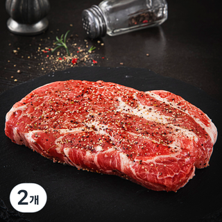 불벅 버거 (냉동), 145g, 2개 텍사스바베큐 12 미트엔조이 시즈닝 목살 스테이크, 180g, 2개