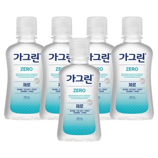 가그린 제로 구강청결제, 100ml, 5개