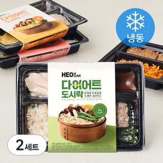 허닭 다이어트 도시락 210g x 4종 세트 (냉동), 840g, 2세트
