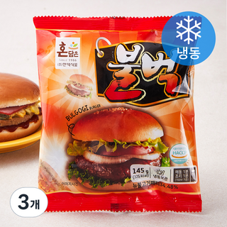 불벅 버거 (냉동), 145g, 1개입, 3개 대표 이미지 - 편의점 햄버거 추천
