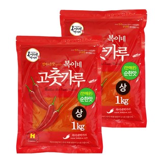 복이네먹거리 떡볶이용고춧가루 상 소스용 순한맛, 1kg, 2개