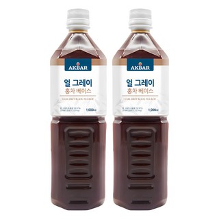 아크바 얼 그레이 홍차 베이스, 1L, 2개