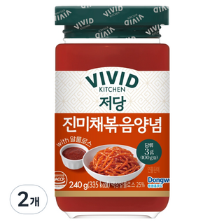 비비드키친 저당 진미채볶음 양념, 240g, 2개