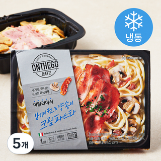 아워홈 온더고 베이컨 양송이 크림파스타 (냉동), 300g, 5개