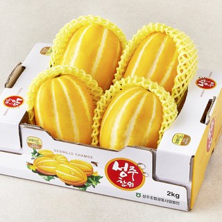 성주 당도선별 참외, 1박스, 2kg(대과, 4~5입)