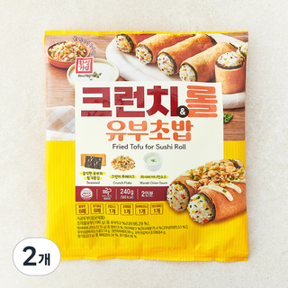 한성기업 크런치 & 롤 유부초밥, 240g, 2개