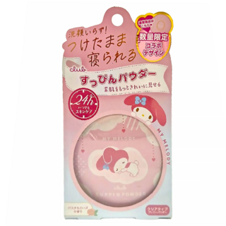 CLUB cosmetics Suppin 素顏美肌蜜粉餅 粉彩玫瑰香-美樂蒂限定, 美樂蒂, 1個