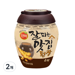 진미 잘되는 맛집 된장, 4kg, 2개