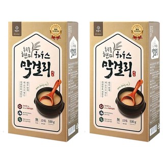 반공기 통곡물 현미 하우스 막걸리 키트, 530g, 2개