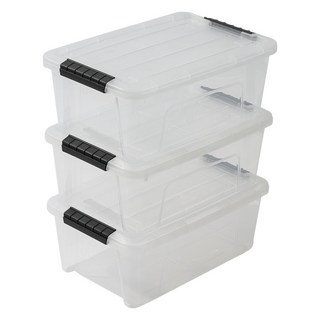 아이리스 리빙박스 DDTB, 투명, 16L, 3개