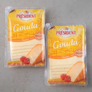 프레지덩 고다 슬라이스 치즈, 150g, 1개입, 2개