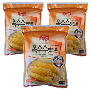 청은 옥수수맛전분, 1kg, 3개