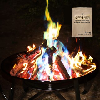 스위스마운틴 캠프파이어 오로라 불멍가루 30g, 혼합색상, 30단, 30개