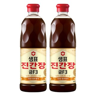 샘표 진간장 금F3, 860ml, 2개