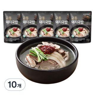 교동식품 부산식 돼지국밥, 500g, 10개