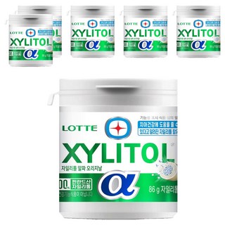 롯데자일리톨 알파 오리지날 86g 6개 상품 이미지
