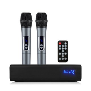 더씽 무선 마이크 2개 + 블루투스 스피커 A세트, M200, 혼합색상