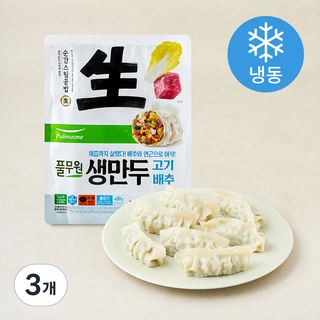풀무원 생만두 고기배추 (냉동), 400g, 3개