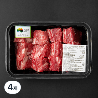 푸드랩플러스 호주산 찜갈비 (냉장), 1kg, 4개