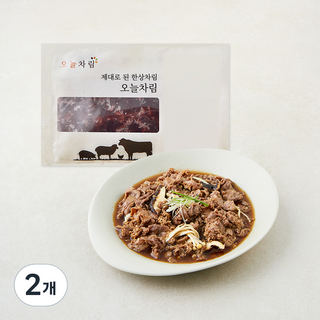 오늘차림 고기 듬뿍 양념 소불고기, 2개, 600g