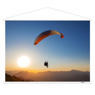 윤씨네 4:3 족자스크린 끈타입 화이트, J-SV040