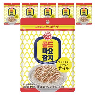 오뚜기 골드마요참치 파우치, 95g, 6개