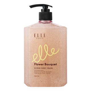 ELLE PARIS 스크럽 바디워시 플라워부케향, 1개, 500ml