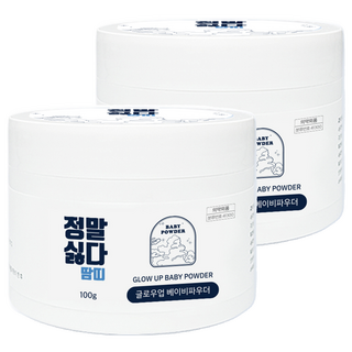 삼현제약 정말싫다땀띠 글로우업 베이비파우더, 100g, 2개