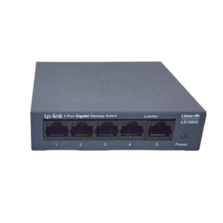 tp-link 5埠 Gigabit交換器 鐵殼, LS105G, 1個