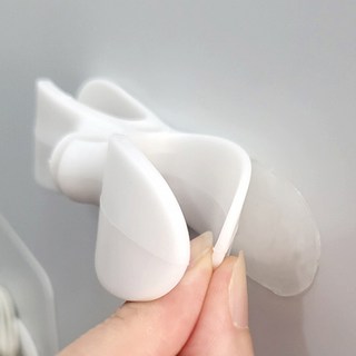 피키픽스 케이블 선정리 홀더 10p + 접착 실리콘 스티커 10p, 1세트, 화이트