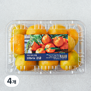 가족 당도선별 10brix 감귤, 800g(소과), 4개