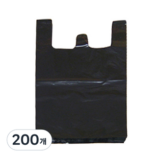 월드크린 검정 손잡이 비닐봉투, 30L, 200개