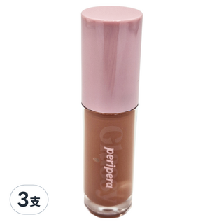 PERIPERA INK 釉光唇蜜,002奶茶裸色,3支組, 3支