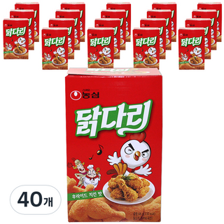 농심닭다리 후라이드 치킨맛, 66g, 40개