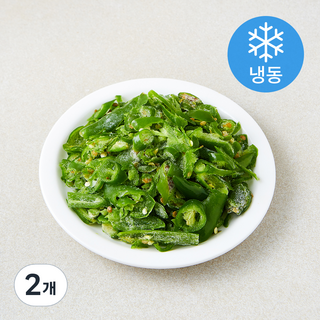 맛템 국내산 슬라이스 청양고추 (냉동), 2개, 400g