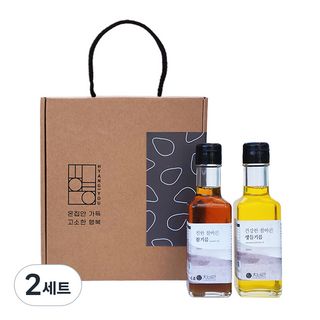 향유 참기름 150ml + 생들기름 150ml 2호 선물 세트, 2세트