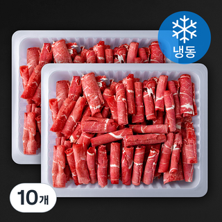 호주산 미트코리아 소고기 샤브샤브용 (냉동), 10개, 500g