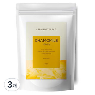 유리아 캐모마일차 삼각티백, 3개, 30개입, 1.2g